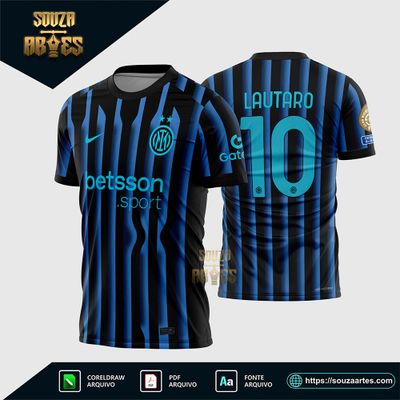 Arte Vetor Camisa Inter de Milão Titular 2025 - 2026