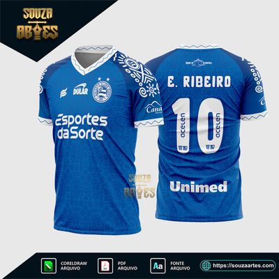 Arte Vetor Camisa Bahia Consciência Negra 2024 - 2025