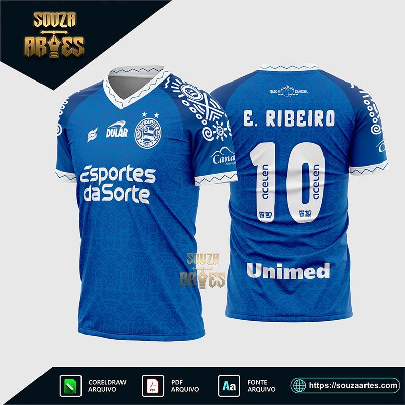 Arte Vetor Camisa Bahia Consciência Negra 2024 2025 Corel Draw X7 para sublimação