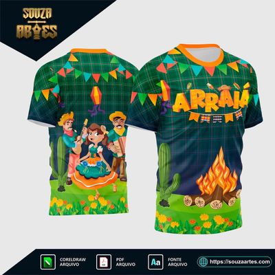 Estampa Vetor Camisa - São joão 2025 - Arraiá 2025 - Festa Junina