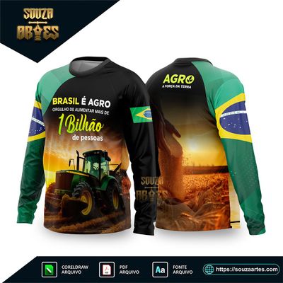 Arte Vetor Camisa AGRO - O Brasil é Agro 2026