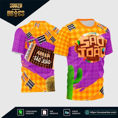 Estampa Vetor Camisa - Arraiá 2025 - Festa Junina - São joão 2025