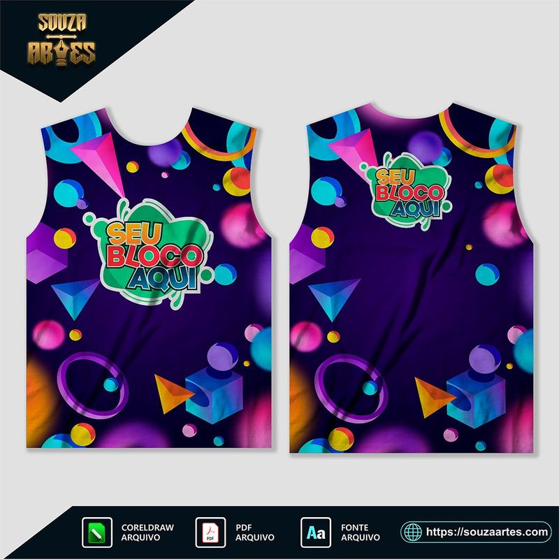 Camisa Abadá Bloco Carnaval 2025 - Modelo 07