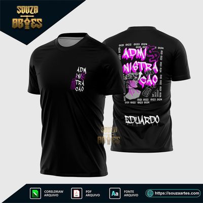 Arte Vetor Camisa Formandos Administração