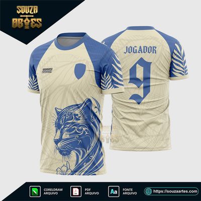 Arte Vetor Camisa interclasse Pantera Selva
