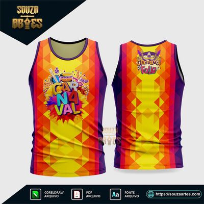 Arte Vetor Camisa Abadá Bloco Carnaval 2026 - Modelo 15
