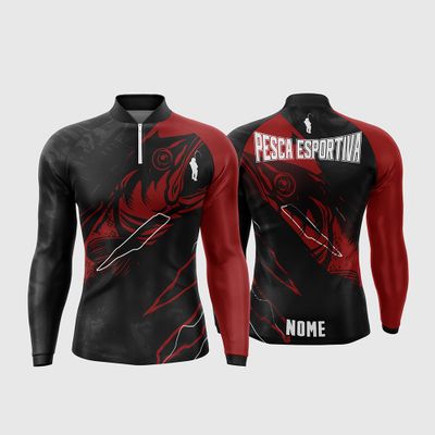 Arte Estampa Camisa De Pesca Esportiva Modelo 11