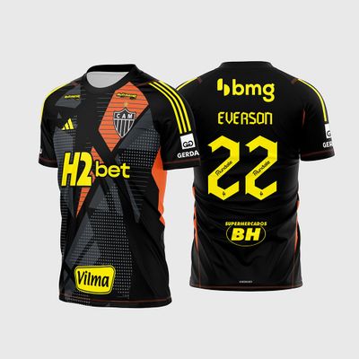 Arte Vetor Camisa Atlético Mineiro Goleiro 2024 - 2025