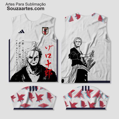 Arte Vetor Camisa Japão Luffy Visita 2022-2023