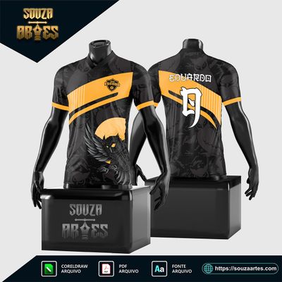 Arte Vetor Camisa InterClasse Coruja Noturna 2024 - 2025