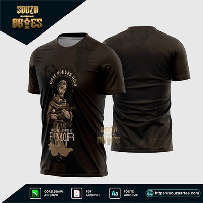 Arte Vetor Camisa Religião são Francisco 2026