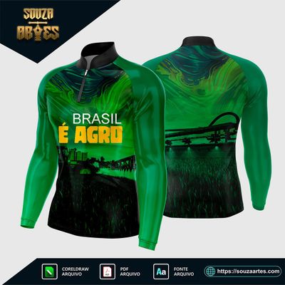 Arte Vetor Camisa AGRO - O Brasil é Agro 2025