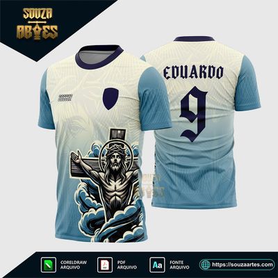 Arte Vetor Camisa Interclasse Jesus Cristo