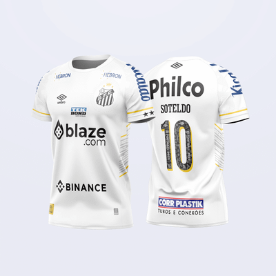 Arte Camisa Titular Santos 2023 - 2024