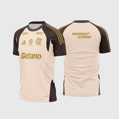 Arte Vetor Camisa Flamengo Treino II 2026 2027