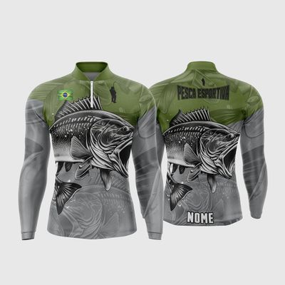 Arte Estampa Camisa De Pesca Esportiva Modelo 27