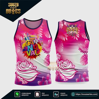 Arte Vetor Camisa Abadá Bloco Carnaval 2026 - Modelo 31