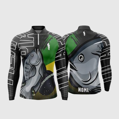 Arte Estampa Camisa De Pesca Esportiva Modelo 5