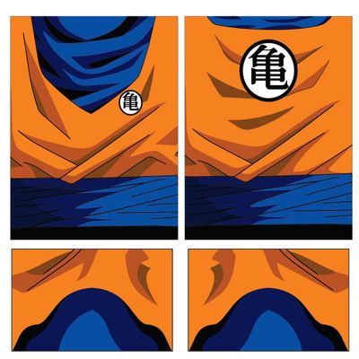 Arte Vetor Camisa Goku Mod-01