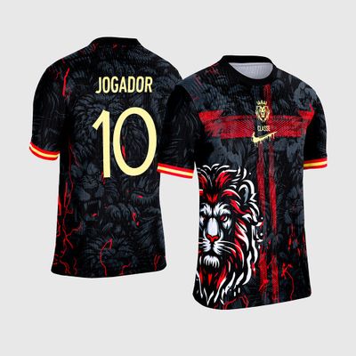 Arte Vetor Camisa de Interclasse Leão Cruz
