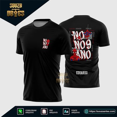 Arte Vetor Camisa  Nono Ano Homem Aranha