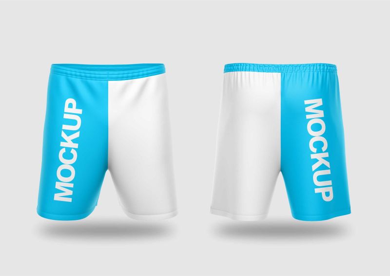Mockup Short Masculino Esportivo Corel Draw X7 Editável para sublimação
