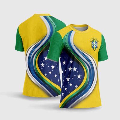 Arte Camisa Brasil Copa do Mundo 2026 Modelo 05