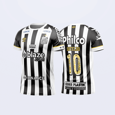 Arte Camisa Reserva Santos 2023 - 2024
