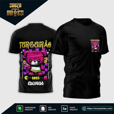 Arte Vetor Camisa Terceirão Urso 2025