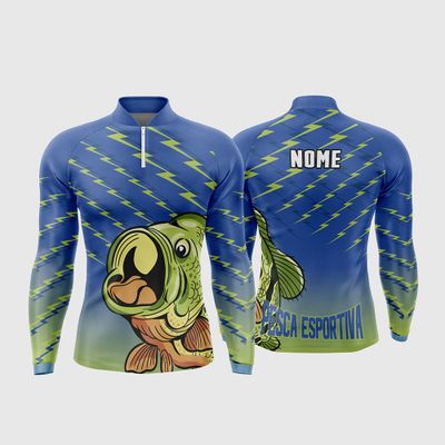 Arte Estampa Camisa De Pesca Esportiva Modelo 22