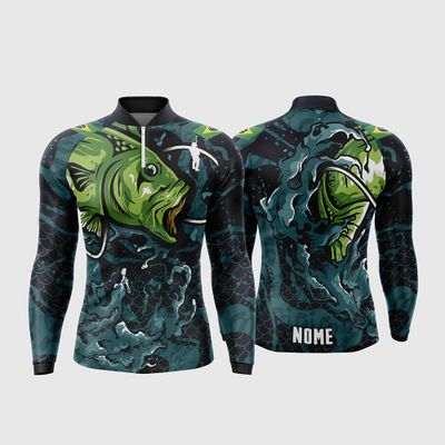 Arte Estampa Camisa De Pesca Esportiva Modelo 12