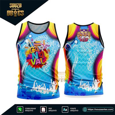Arte Vetor Camisa Abadá Bloco Carnaval 2026 - Modelo 50