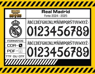 Fonte Real Madrid 2024 - 2025