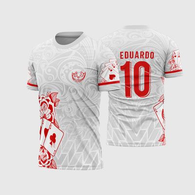 Você disse Arte Vetor Camisa InterClasse Carta Naipe 2026 Branca Modelo 01