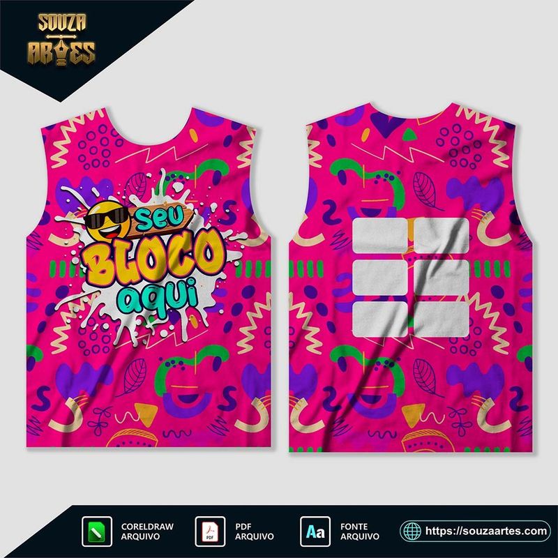 Camisa Abadá Bloco Carnaval 2025 - Modelo 17