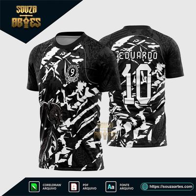 Arte Vetor Camisa InterClasse Pantera Nono Ano Modelo Branco