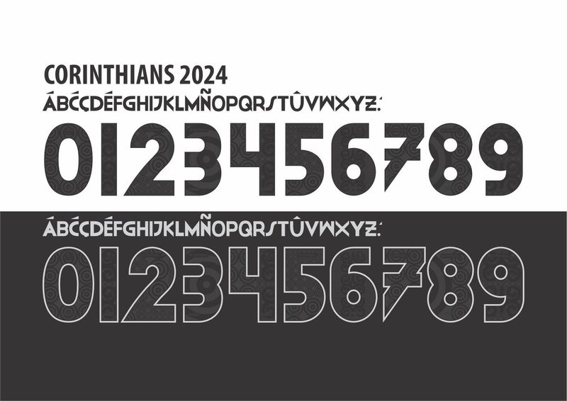 Fonte Vetor Camisa Corinthians 2024 2025 Corel Draw X7 para sublimação