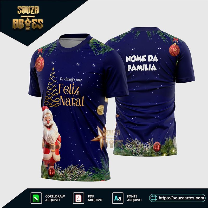 Camisa Feliz Natal 2025 - Modelo 08