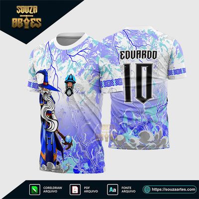 Arte Vetor Template Camisa para InterClasse Mago dos Magos V2