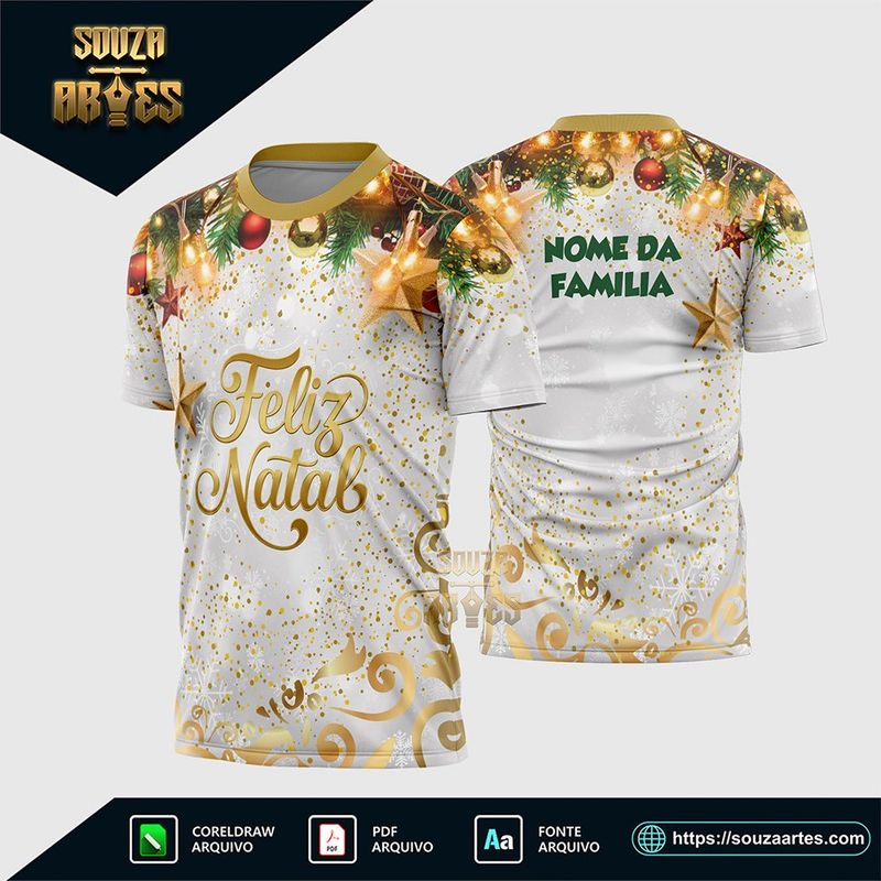 Camisa Feliz Natal 2025 - Modelo 06
