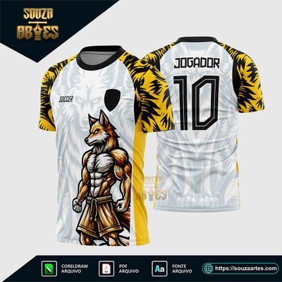 Arte Vetor Camisa de Interclasse Raposa 2025