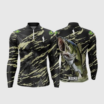Arte Estampa Camisa De Pesca Esportiva Modelo 10
