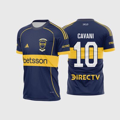 Arte Estampa Camisa Boca Juniors Titular 2025 – 2026