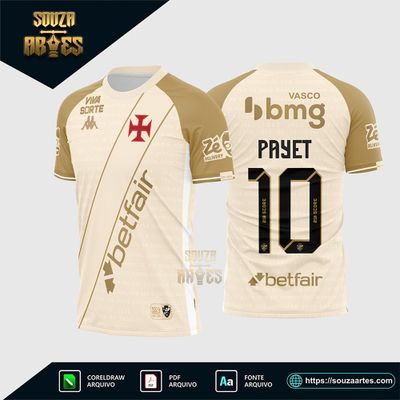 Arte Vetor Camisa Vasco da Gama Terceira 2024 - 2025